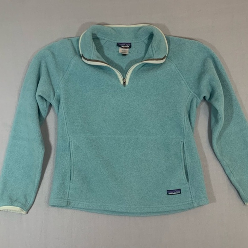 Patagonia Light Blue Fleece Sweatshirt